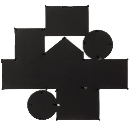 Decorative Modern Wall Mounted Multi Photo Frame Collage Picture Holder for 8 Pictures Multiple Sized, White {5}