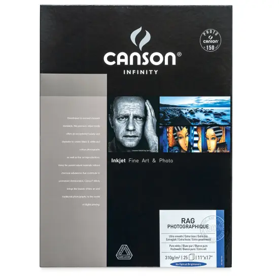 Canson Infinity Rag Photographique - 11" x 17", 210 gsm, Pkg of 25 {1}