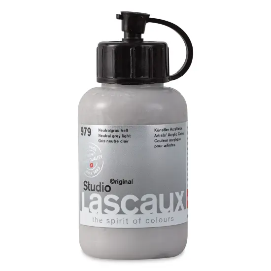 Lascaux Studio Acrylics - Neutral Gray Light, 85 ml bottle {1}