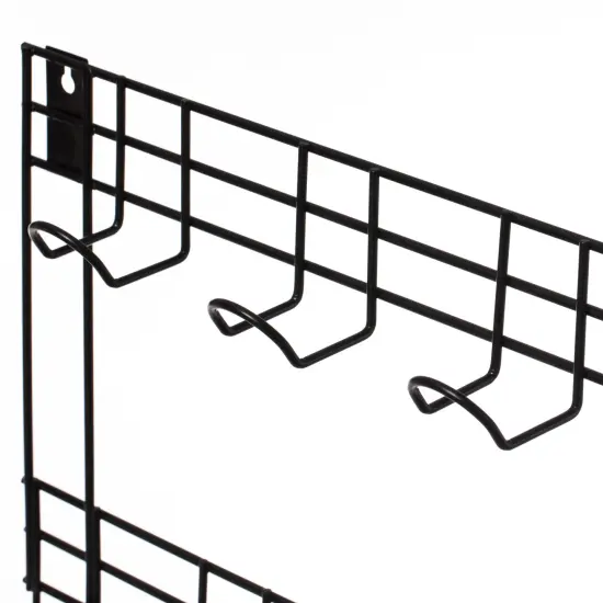 Wall Mount Garden Tool Storage Rack Hook On Garage, Garden and Yard, Black {6}