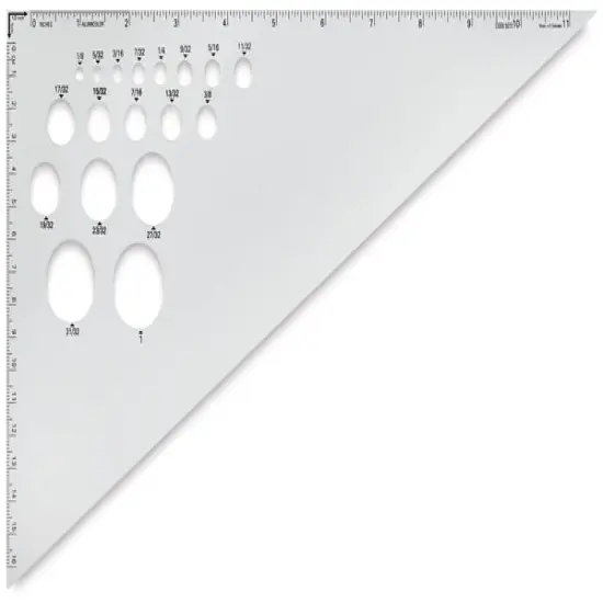 Ludwig Precision Aluminum Triangle - 12", 30-60-90 Degree {1}