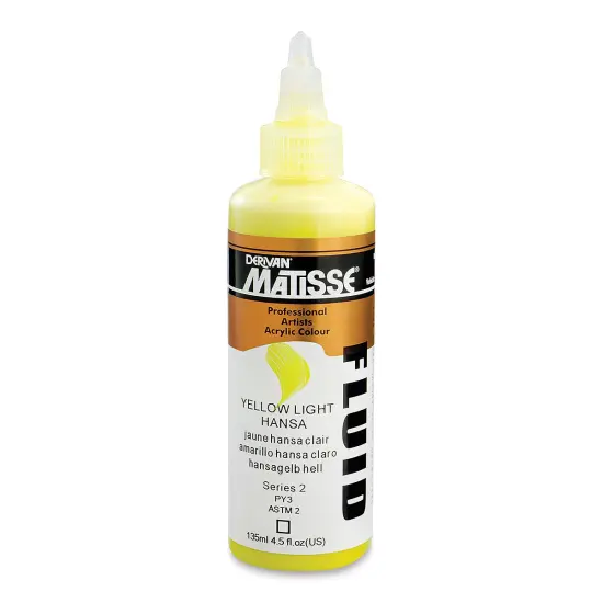 Matisse Fluid Acrylic - Yellow Light Hansa, 135 ml {1}