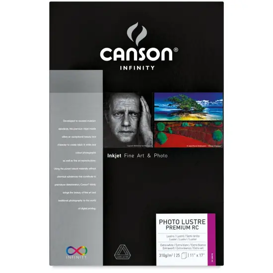 Canson Infinity Photo Lustre Premium Resin Coated Inkjet Paper - 11" x 17", Pkg of 25 Sheets {1}