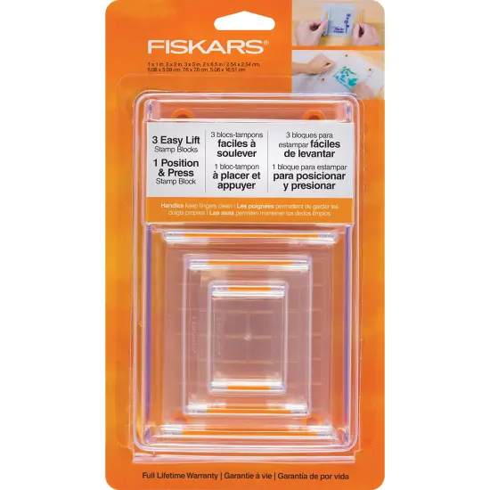 Fiskars Stamp Block Set 6"X.65"X9.25"-4 Pieces {1}