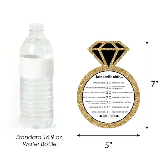 Big Dot of Happiness Vegas Before Vows - Selfie Scavenger Hunt - Las Vegas Bridal Shower or Bachelorette Party Game - Set of 12 {4}