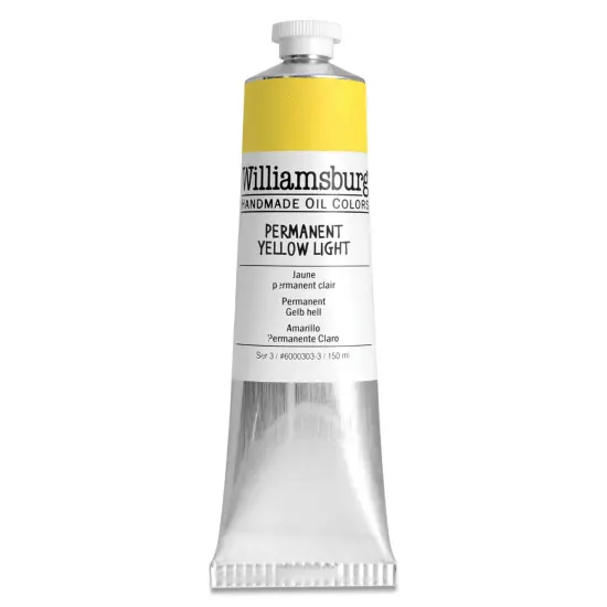 Williamsburg Handmade Oil Paint - Permanent Yellow Light, 150 ml tube {1}