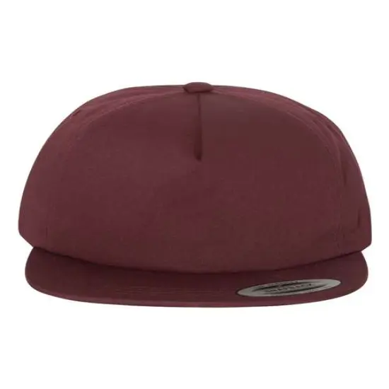 YP Classics&reg; 5 Panel Structured Snapback Cap Maroon {1}