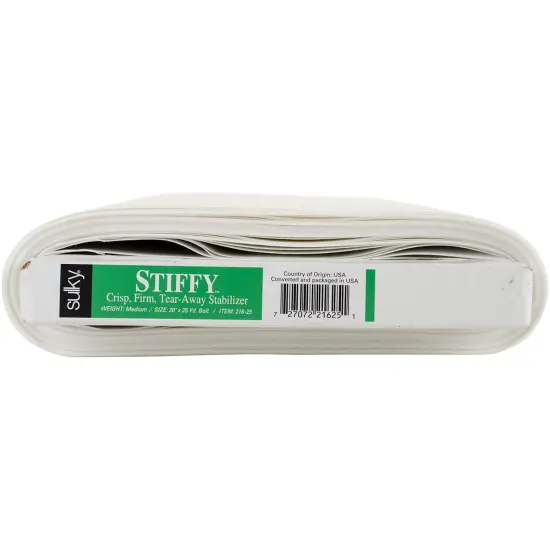 Sulky Stiffy Tear-Away Stabilizer-White 20"X25yd {1}