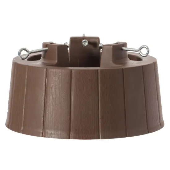 Plastic Christmas Tree Stand With Screw Fastener Brown {8}