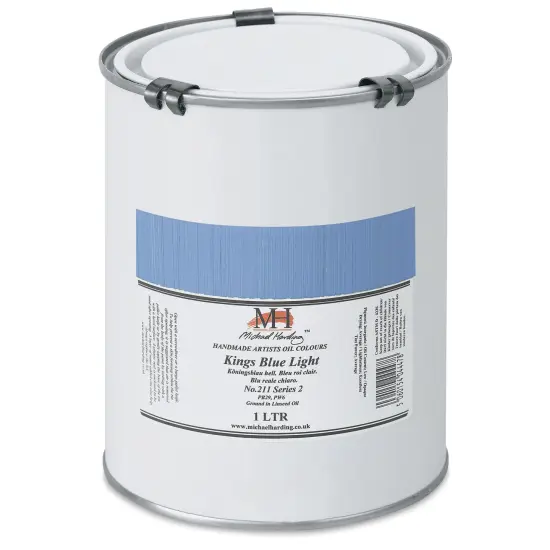 Michael Harding Artists Oil Color - King's Blue Light, 1 Liter {1}