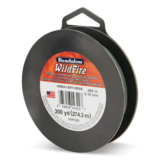 Beadalon WildFire Beading Thread - Green, 0.006", 300 yds {1}