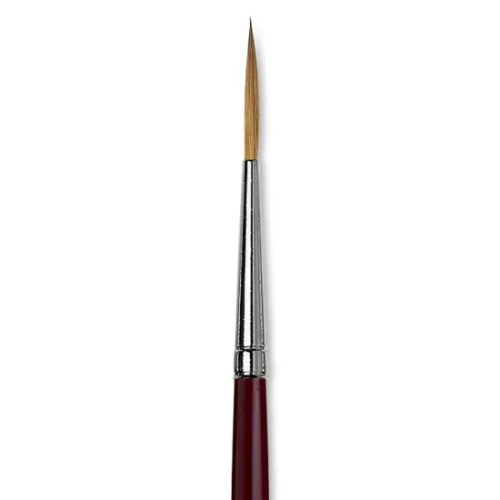 Da Vinci Kolinsky Red Sable Brush - Medium Pointed Liner, Long Handle, Size 4 {1}