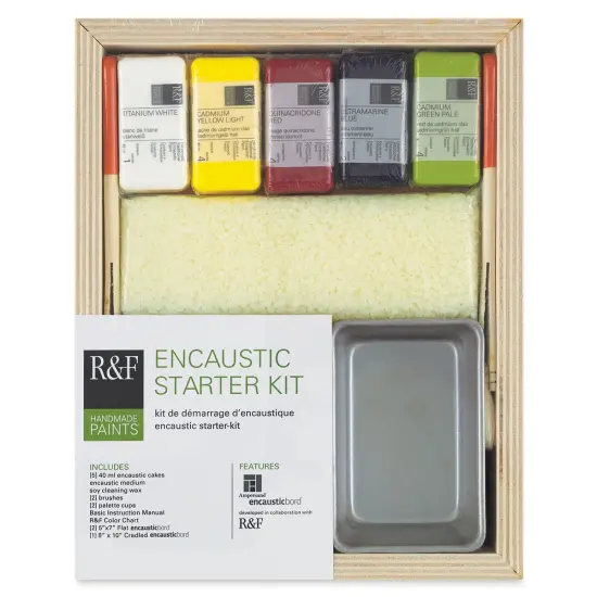 R&F Encaustic Paint - Set of 5, Starter Kit, 40 ml {1}
