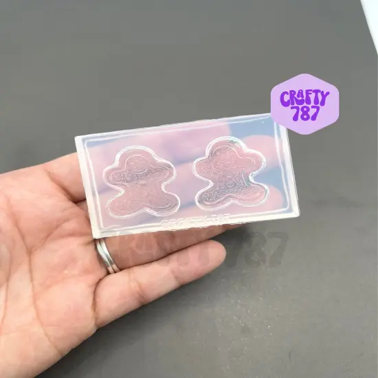 Gingerbread Cookie Silicone Mold, Resin Mold (B13) {1}