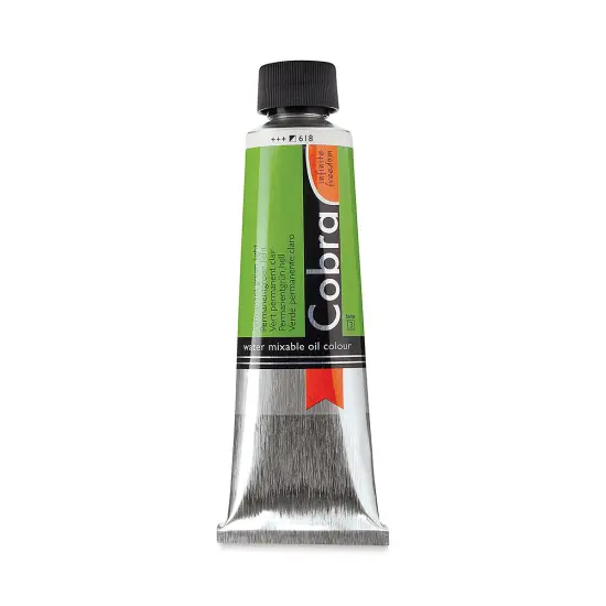 Cobra Artist Water Mixable Oil Paint - Permanent Green Light, 150 ml tube {1}