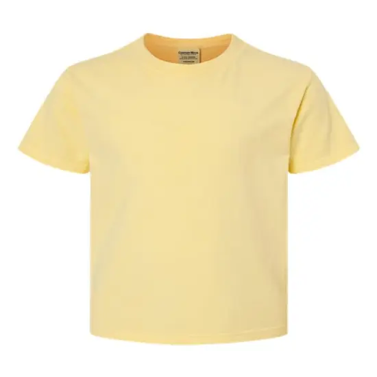 Hanes&reg; Garment Dyed Youth T-Shirt Summer Squash Yellow {1}