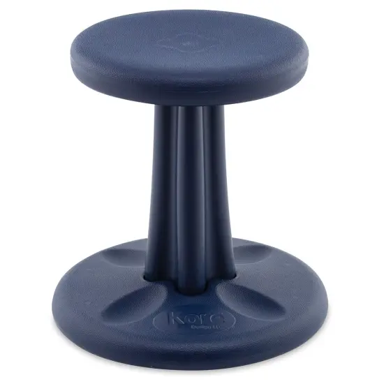 Kore Kids Wobble Stool - Dark Blue, 14" Tall {1}