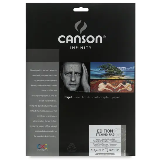 Canson Edition Etching Rags - 8-1/2" x 11", Pkg of 10 {2}