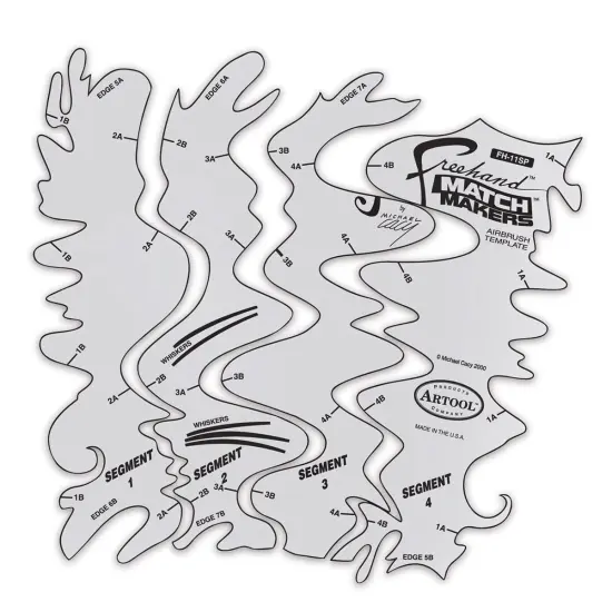Iwata Artool Freehand Template - Match Maker {2}