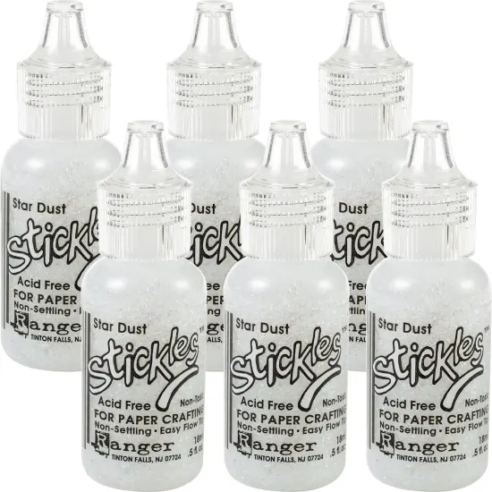 Multipack of 6 - Stickles Glitter Glue .5oz-Star Dust {1}