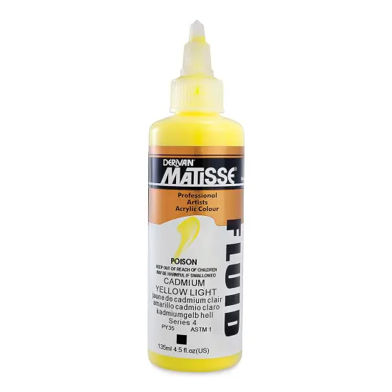 Matisse Fluid Acrylic - Cadmium Yellow Light, 135 ml {1}