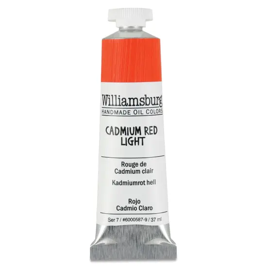 Williamsburg Handmade Oil Paints - Cadmium Red Light, 37 ml tube {1}