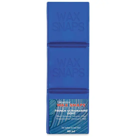 Enkaustikos Wax Snaps Encaustic Paints - French Ultramarine Light, 40 ml cake {1}