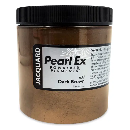 Jacquard Pearl-Ex Pigment - 4 oz, Dark Brown, Jar {1}