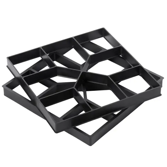 Decorative Pavement Mold Cement Form Stamp Walkway Maker Patio Stepping Stone Pavers Reusable Pathway Mould, 2 Pack {2}