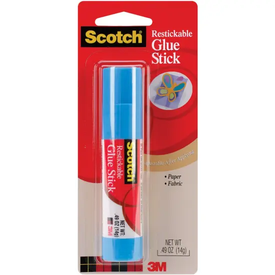 Scotch Repositionable Glue Stick-.49oz {1}