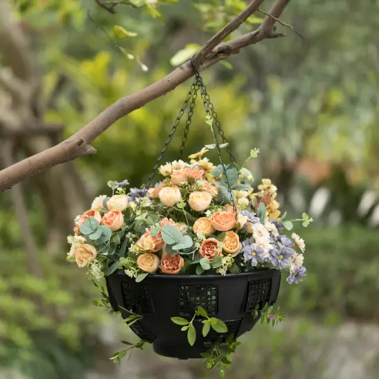 Durable Plastic Lace Ultimate Hanging Baskets Tomato, Flower, and Herb Outdoor Flower Planter {3}