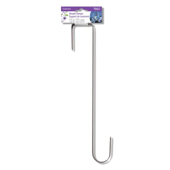 FloraCraft Metal Wreath Hanger 13"-Rubbed Bronze {1}