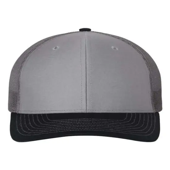Richardson&reg; Snapback Trucker Cap Grey/ C Navy {1}