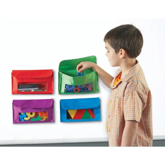 Magnetic Storage Pockets, Pack of 4 {3}