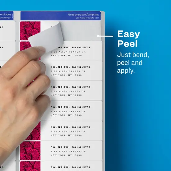 Avery Matte Clear Address Labels, Sure Feed Technology, Laser, 1" x 4", 1,000 Labels (5661) {3}