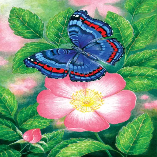 Sunsout Blue Butterfly 1000 pc Jigsaw Puzzle 48218 {1}