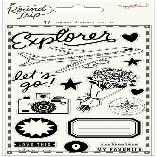 Maggie Holmes Round Trip Clear Stamps 17/Pkg {2}