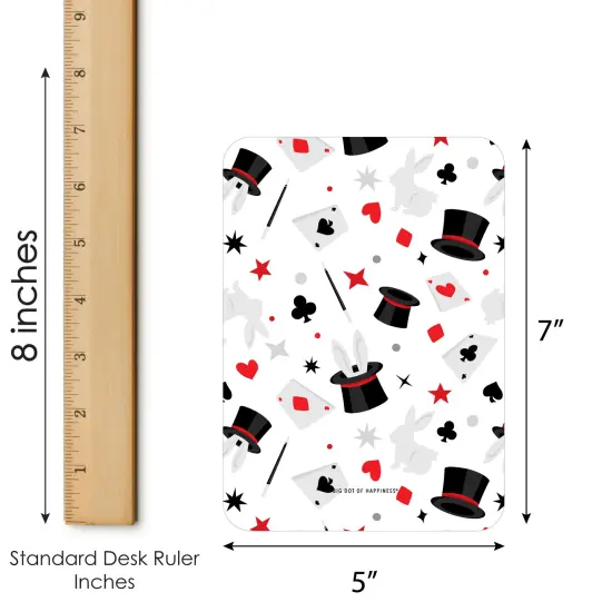 Big Dot of Happiness Ta-Da, Magic Show - Picture Bingo Cards and Markers - Magical Birthday Party Bingo Game - Set of 18 {6}