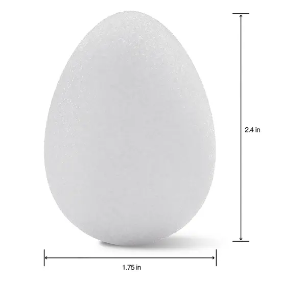 FloraCraft CraftFoM Egg 6/Pkg-1.75"X2.4" {3}