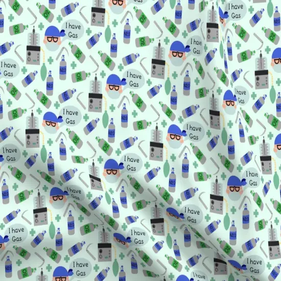 Various Fabrics by the Yard or Fat Quarter Doctor Nurse Tools healthcare funny whimsical Custom Printed Fabric by Spoonflower {5}