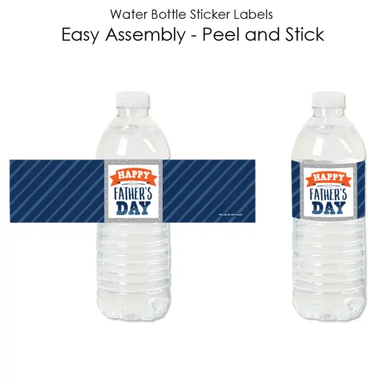 Big Dot of Happiness Happy Father's Day - We Love Dad Party Water Bottle Sticker Labels - Set of 20 {3}