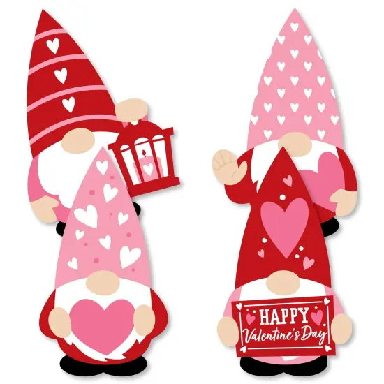 Big Dot of Happiness Valentine Gnomes - Decorations DIY Valentine&rsquo;s Day Party Essentials - Set of 20 {3}