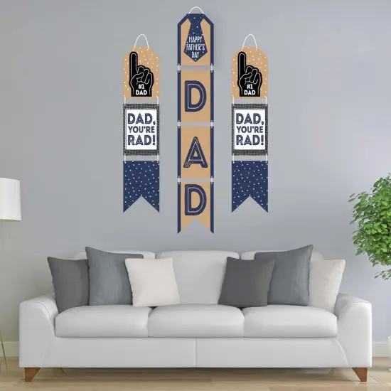 Big Dot of Happiness My Dad is Rad - Hanging Vertical Paper Door Banners - Father's Day Party Wall Decoration Kit - Indoor Door Decor {3}