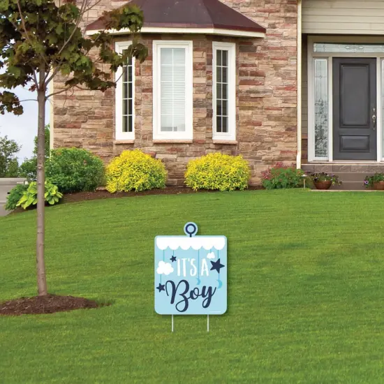 Big Dot of Happiness It's a Boy - Outdoor Lawn Sign - Blue Baby Shower Yard Sign - 1 Piece {4}