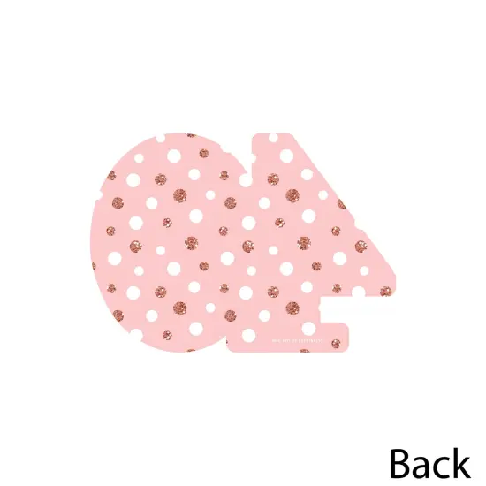 Big Dot of Happiness 50th Pink Rose Gold Birthday - Decorations DIY Happy Birthday Party Essentials - Set of 20 {4}