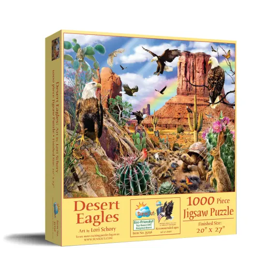Sunsout Desert Eagles 1000 pc Jigsaw Puzzle 35156 {2}