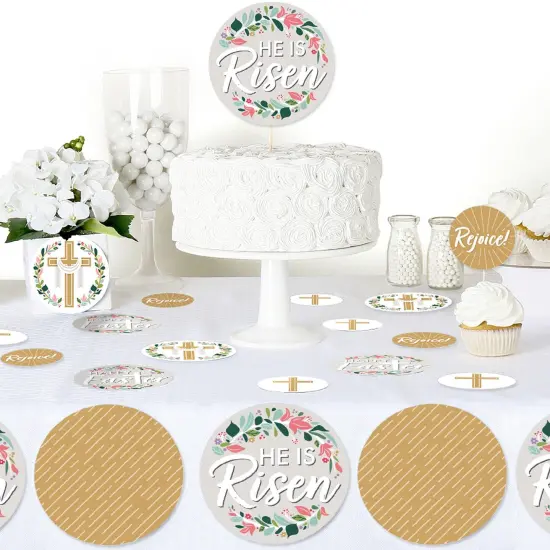 Big Dot of Happiness Religious Easter - Christian Holiday Party Giant Circle Confetti - Party Decorations - Large Confetti 27 Count {6}