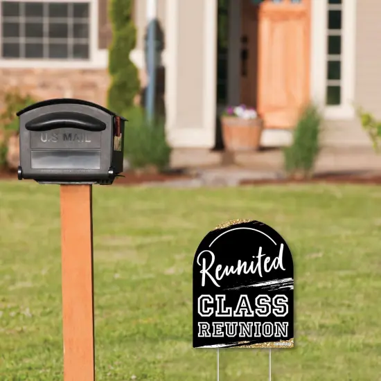 Big Dot of Happiness Reunited - Outdoor Lawn Sign - School Class Reunion Party Yard Sign - 1 Piece {3}