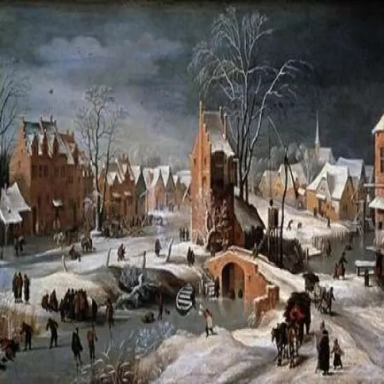 Winter Scene With Ice Skaters and Birds Poster Print byPieter the Younger Bruegel - Item # VARPDX276927 {1}