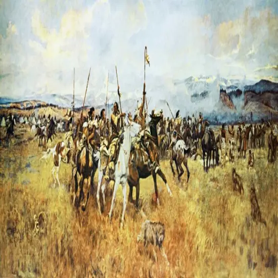 Lewis and Clark Meeting the Flatheads Poster Print by Charles M. Russell - Item # VARPDX133262 {1}